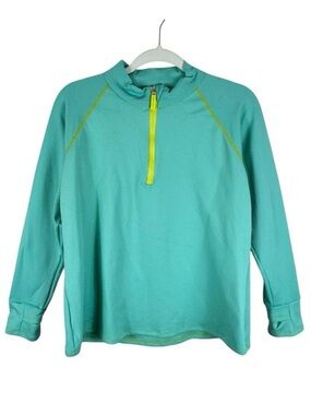 Coldpruf Teal Aqua Honeycomb Base Layer 1/4‎ Zip Mock Neck Pullover Tagless 2XL